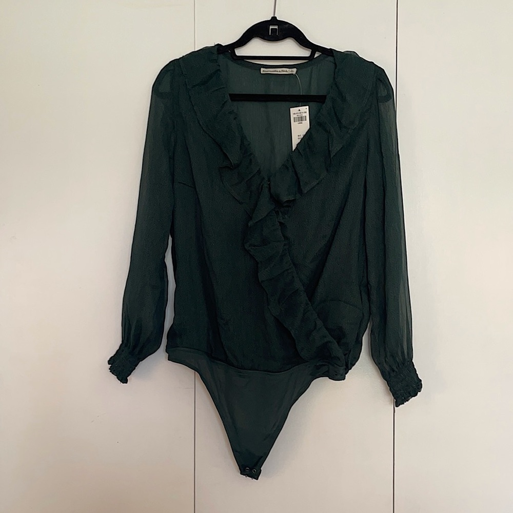 Abercrombie and Fitch, BRAND NEW, large, long sleeve bodysuit